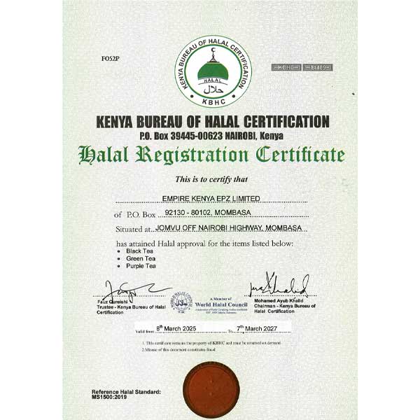 HALAL 2025-2027 Certification